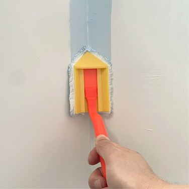 Nichiyo Corner Paint Roller for Drywall Mud and Paint Application,Tiny Corner Painting Tool Mini Corner Edger Roller Brush(D300B)
