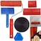 Wood Graining Tool Set, 6pcs 7" Fake Wood Grain Roller Rubber Graining Tool Paint Look Like Wood DIY Painting Tool with Handle for Walls Room Art Paint Decoration
