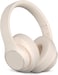 Intoberp Wireless Bluetooth Headphones Over Ear, 40 Hours Playtime Wireless Headphones with Microphone,Foldable Light Weight Headset with HiFi Stereo Sound for Travel Work (Beige)