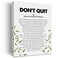 Canvas Wall Art Inspirational Don't Quit Canvas Print Positive Painting Home Wall Decor Framed Gift 12x15 Inch