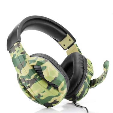 PS4 3.5mm Camouflage Gaming Headset Professional Gamer Stereo Head-Mounted Headphone Computer Earphones for PS4 PS5 Xbox Series X/PC/Switch