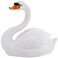Yardwe Swan Figurine Pond Floating Decoration Resin Lifelike Swan Statue Garden Pond Decoration for Fields Float on The Water Pool Garden Accessories, 7.8 x 6.8inch