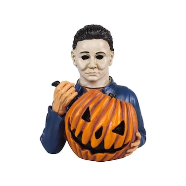 Bulex LED Michael Myers Statue Horror Movie Garden Gnomes Halloween Pumpkin Decoration Outdoor Resin Statues (Michael Myers)