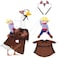 Seenelling Cowboy Horse Goose Outfits for 23'' High Cement or Plastic Porch Goose Lawn Goose Clothes for Yard Goose