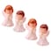 4Pcs Praying Angels Figurines, 2.55 inch Praying Angel Mini Plastic Angel Figurines for Garden Statue Home Decoration