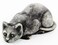 Fleur de Lis Garden Ornaments LLC Crouching Cat Cement Figurines Collection Concrete Animal Collectible Small Kitty