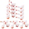 LUOZZY 24 pcs Mini Goose Figurine Resin Tiny Goose Statue Miniature Goose Fairy Garden Decoration Micro Landscape Dollhouse Ornament