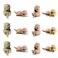 LIGHUFEIC 12 Pcs Miniature Otters Figurines Small Otter Toys for Decorative Garden Moss Landscapes,Fairy Gardens, Dollhouses,Birthday Cake Toppers,Cute Animal Shaped Statues &amp; Cartoon Crafts