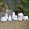 KUDES Mini Polar Bear Figurines Miniature Animals Figurines, Fairy Garden Miniature Ornaments Accessories for Moss Landscape DIY Terrarium Crafts Home D&eacute;cor