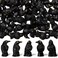 50 Pcs Mini Halloween Figurines Miniature Crows Mini Resin Figures Black Raven Halloween Decor Mini Resin Animals for Mini House Halloween Scene Decor(Raven)