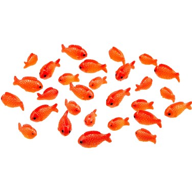 Yookeer Small Resin Red Goldfish Mini Goldfish Figurines Resin Red Fish Toy Set Sea Animals Toys Garden Accessories Miniature for Home Decor DIY Crafts Miniature Garden Accessories(36 Pieces)