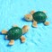 LUXLIBER 10PCS Resin Sea Turtle Miniature Figurine Mini Turtles Status Micro Landscape Decorations Fairy Gardens Accessories Cake Topper Decoration Set for Succulent Planter DIY Home Decor
