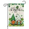 Louise Maelys Welcome St. Patrick's Day Garden Flag 12x18 Double Sided Vertical, Burlap Small Lucky Shamrock Clover Gnome Yard Flag Banner Irish Sign for Home Outside Outdoor Decor (ONLY FLAG)