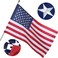 2.5x4 Ft Embroidered American Flag - Pole Sleeve Banner Style, Made in USA, UV Protected, Heavy Duty Nylon for Outdoor &amp; Indoor Use (Pole Not Included)