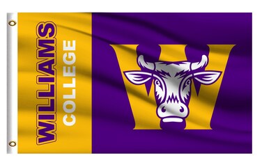 Williams College Flag Outdoor,Outside 3x5 College Banner, Double Sided F011