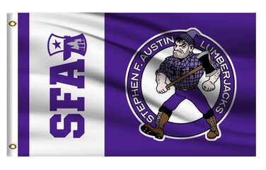 SFA Lumberjacks Flag Outdoor,Outside 3x5 College Banner, Double Sided F011