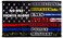 XIFAN No One Fights Alone Flag Heavyweight 2X Thick US American Flag First Responders Multi Thin Line 100D Polyester Flag Brass Grommets Outdoor Banner Decoration 3 X 5 FT