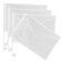 DECHOUS 4Pcs Blank White Car Flags, Blank Car Window Flags for Sublimation, 18x17 Inch DIY Blank Flags Sublimation Car Flags with Pole Car Shaking Flags for Sublimation Outdoor Garden Festival