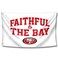 JCLOCK 49ers Faithful To The Bay Flag 3x5ft San Francisco Outdoor Indoor Banner with Grommetsr for Garage Man Cave Wall Decoration Sports Fan Flag