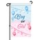 RoadSea Boy or Girl Garden Flag - Gender Reveal Party Door Sign - He or She Yard Lawn Sign - Baby Shower Party Garden Banner Indoor Outdoor Decoration Supplies - Double Sided 12" x 20