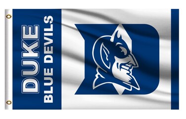 Duke Blue Devils Flag Outdoor,Outside 3x5 College Banner, Double Sided F011