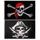 BRZIKWT Cross Knife Flag and Jolly Roger (Red Scarf) Flag 2 Pack Pirate Flags 3x5 FT for Layout Indoor Outdoor&hellip;