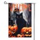 Halloween Garden Flag, 12x18 Inch Double Sided Garden Burlap Flag Scary Pumpkin Black Cat Spooky Garden Banner Halloween Decorations for Home Yard Decor