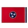 ZSDI Tennessee State Flag 3x5 FT,Heavy Duty Nylon 210D Outdoor UV Fade Resistant Tennessee Flag,Embroidered Stars，Sewn Stripes and Tough Brass Grommets TN Flag&ensp;(3 by 5 Foot)