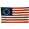 3x5' Betsy Ross (1st Stars &amp; Stripes) All- Weather Nylon Outdoor Flag - Made In USA
