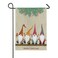 ALAZA Christmas Card with Gnomes Burlap Garden Flag Double Sided,House Yard Flags,Holiday Seasonal Outdoor Decorative Flag 12x18 Gift