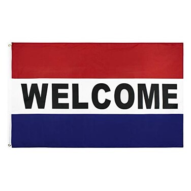 Durable 3x5FT WELCOME Flag Advertising Bar Restaurant Banner Store Shop Open US