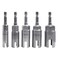 Teocpai 5PCS Deep Power Wing Nut Driver Set 10/12/14/16/18mm, 1/4'' Hex Shank Wing Nut Drill Bit Sockets, Slot Wing Nut Drill Bit Socket Wrenches Tool for Panel Nuts Screws Bolt