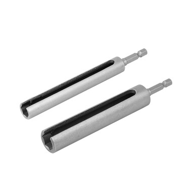 uxcell 10mm &amp; 13mm Hex Nut Socket Slotted Extension Driver Bit Adapter 135mm Long