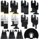 Yuanshikj 30PCS Mix(Titanium+Bi-Metal) Metal Wood Plastics Universal Oscillating Multitool Saw Blades,Oscillating Tool Blade,Professional Quick Release Durable,Multi Tool Blades Kits