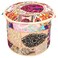 Stylo Culture Decorative Living Room Pouf Cover Round Patchwork Embroidered Pouffe Ottoman Beige Cotton Floral Traditional Furniture Footstool Seat Puff (18x18x13) Bean Bag Home Decor
