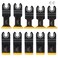 COMOWARE 35 Pcs Oscillating Tool Blade, Multi Tool Blades Kits Universal Oscillating Saw Blades Metal Cutting, Fine Tooth Multitool Blades, Quick Release Saw Blades for Metal Cutting