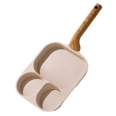 MDZF SWEET HOME Egg Pan, Versatile 3 in 1 Non-Stick Omelet Pan, Breakfast Frying Pan for Eggs, Steak and Pancakes, Suitable for Gas Stove &amp; Induction Cookware