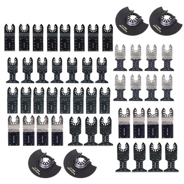 LiGuVCY Oscillating Blade Bi-Metal Multi-Blade Long Wavy Blade Suitable for Metal Wood and Plastic Cutting 50 Pieces