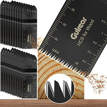 20Pcs Universal Oscillating Tool Oscillating Saw Blades, Incidental 10Pcs Japanese Precision Multi Tool Blades, Ideal Tool for Woodworkers, DIY Enthusiasts and Detailing Work