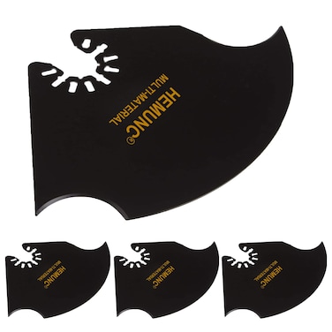 HEMUNC 4PCS Oscillating Tool Blades, Oscillating Multi Tool Hook Knife Blades for Cutting Roofing Shingles, PVC Carpet, and Cardboard, Fit Dewalt Milwukee Rockwell Bosch Dremel Ryobi Ridgid