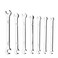 Andux 3mm-5.5mm Mini Double Open End Spanner 7pcs MET Wrench MNBS-07