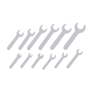 YnGia open end wrench set super thin spanner wrench set 12 piece, 4mm, 5.5mm, 7mm, 8mm, 11mm, 12mm, 13mm, 15mm, 17mm, 19mm, 22mm, 23mm slim wrench for tight spaces