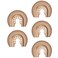 5 Pcs Semicircle Carbide Oscillating Multi Tool Blades, Multi-Functional Trimming Machine Accessories,Multitool Grout Removal Blade and Oscillating Multitool Blades