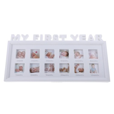 BESPORTBLE Baby First Year Photo Frame 0-12 Month Baby Pictures Baby&rsquo;S First Year Photo Frame Newborn Growth Photo Frame Keepsake Frame Baby Room Decoration