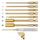 FriHobby 1/4" Titanium Driver Drill Bits Set 1.5mm 2mm 2.5mm 3mm Hex 4mm Phillips 7mm 8mm Nut Driver Tips RC Hobby Tools Kit for Power Drills Impact Driver Electric Screwgun Quick Change