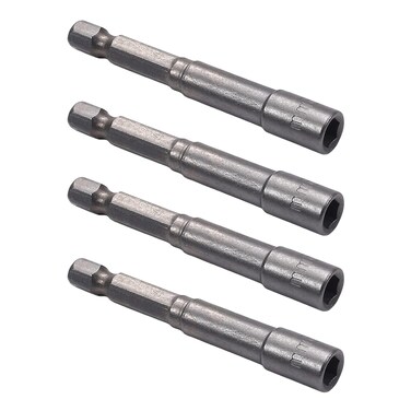Auniwaig 1/4" Quick-Change Hex Shank 5.5mm Magnetic Nut Setter Driver Drill Bit,65mm Length,Metric 4pcs