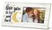 SRADMO Love Photo Frame,Couples Picture Frames,Gifts for Girlfriend Romantic,Anniversary Valentine's Day Gifts for Him Her Couples,Love You to the Moon and Back 12x6 inch Wooden Tabletop Photo Frame