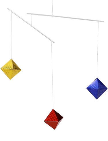 MEYOR Montessori Octahedron Mobile, Montessori High Contrast Mobile Visual Mobile, Neutral Nursery Mobile Decoration for Toddler Baby Boys &amp; Girls