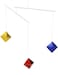 MEYOR Montessori Octahedron Mobile, Montessori High Contrast Mobile Visual Mobile, Neutral Nursery Mobile Decoration for Toddler Baby Boys &amp; Girls