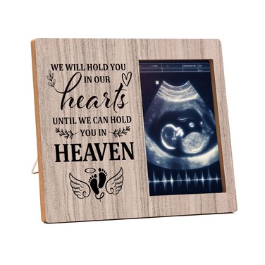 Miscarriage Picture Frames Gifts for Mothers, We Will Hold You in Our Heart Miscarriage Memorial, Miscarriage Gift for Parents, Pregnancy Loss of Baby Gift, Bereavement Gift for Child Loss -A03